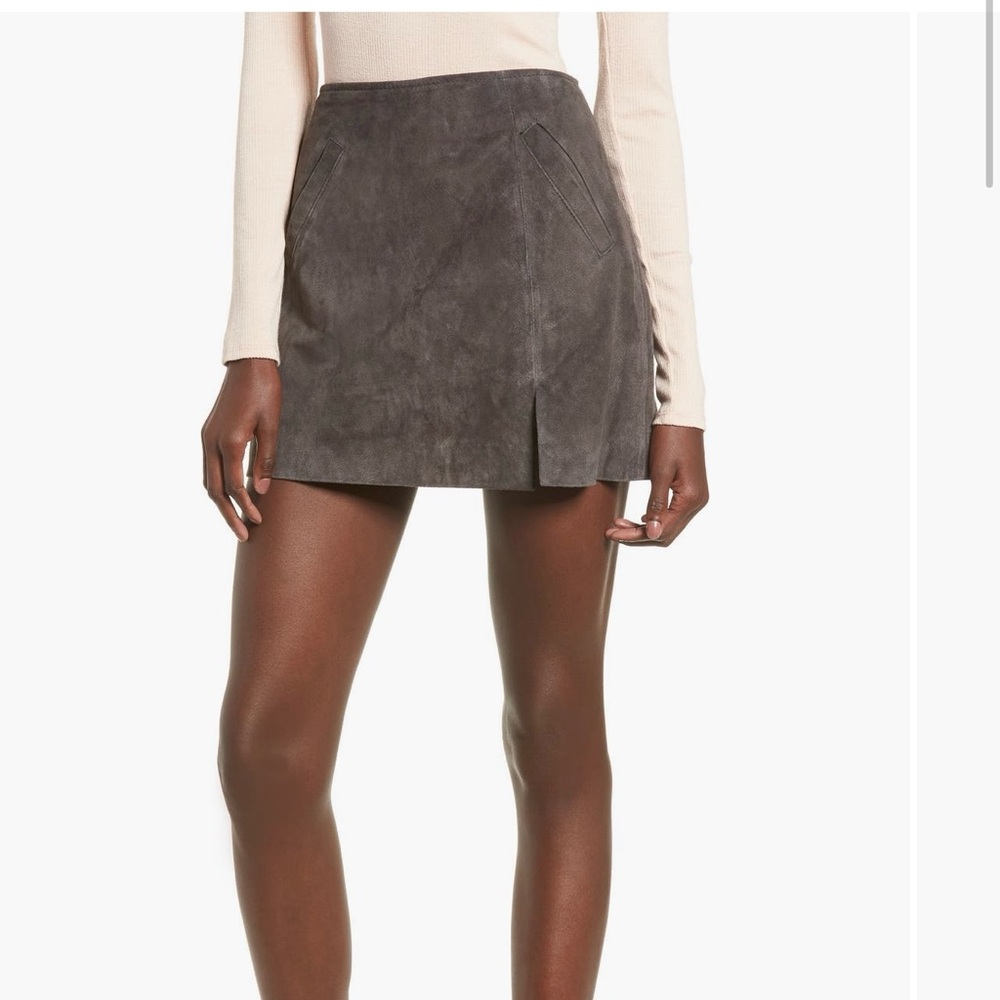 Blank NYC Charcoal Midi Skirt